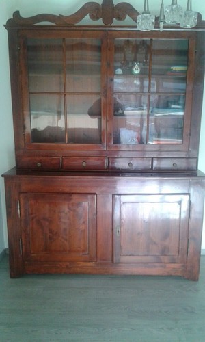 Credenza vetrina antica con - vetrina,