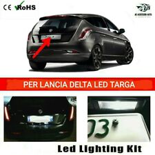 COPPIA LUCI TARGA LED LANCIA DELTA T10 W5W + SPEGNI SPIA 100% NO ERROR