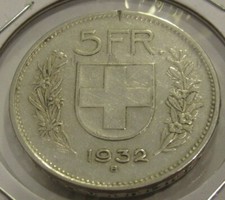 Moneta Argento 83,5% Svizzeri