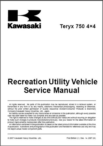 2008 2009 kawasaki teryx 750 - kawasaki,