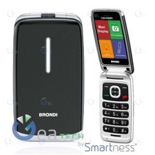 BRONDI CONTENDER TELEFONO CELLULARE DISPLAY 3" DUAL SIM FLIP ATTIVO | NERO