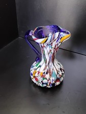 piccola brocca in vetro di Murano a murrine