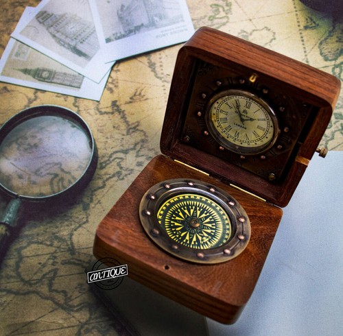 Vintage tavolo orologio antico - tavolo,