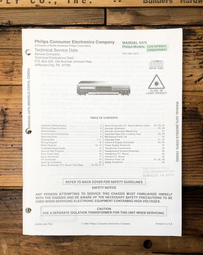 Philips cd910 cd920 lettore - philips, cd