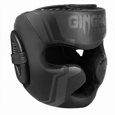 Casco Boxe MMA GINGPAI - Protezione Testa Integrale per Allenamento Muay Thai/Ki
