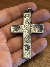 Croix Reliquiario Pendente In