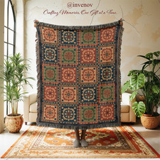 Coperta Tessuto Stile Nonna