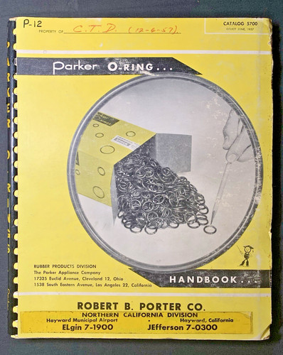 Manuale ring parker 5700 - o-ring,