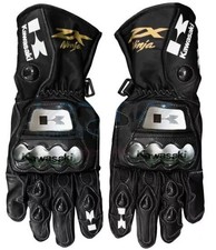 Guanti pelle moto corsa - pelle,