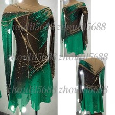 Costumi di pattinaggio di figure personalizzati di fascia alta spettacolo di pattinaggio di figure