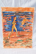 Mazzieri pittore quadro graffiti astratto pennarello cartoncino mac XX secolo 