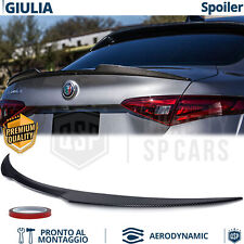 SPOILER Posteriore Carbonio per Alfa GIULIA Alettone Cofano in ABS Tuning Quadri