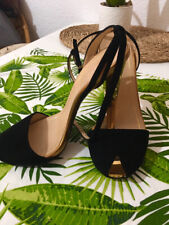 Awesome Gucci Sandali "Delphine" Open Toe Black Gold Posh Glam IT 38.5