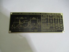 Targa Targa Jeep M38 M 38 Peso