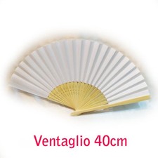 Ventaglio Bianco Legno Bamboo