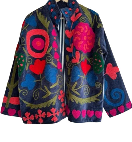 Giacca vintage folk ricamata