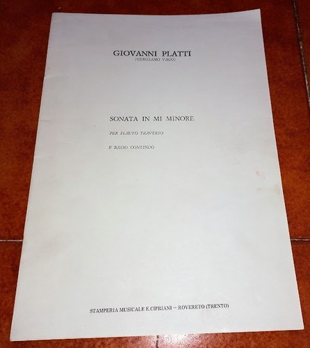 Giovanni platti sonata mi - giovanni, in