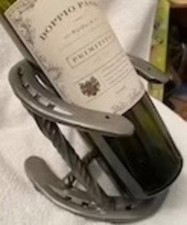 Porta bottiglia in ferro