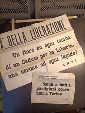 coppia manifesti partigiani