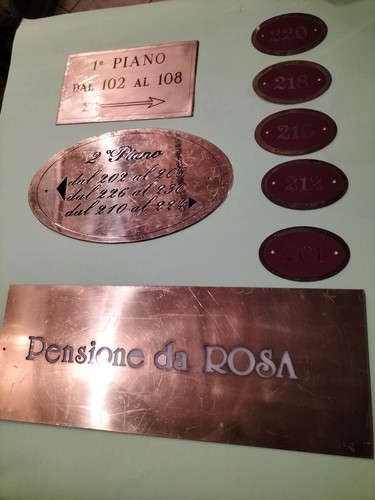 Lotto targhette camere - lotto, di