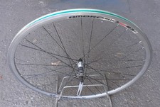Ruota anteriore 28" corsa copertoncino, marcata BIANCHI, raggi 28 Colnago