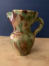 vintage brocca giarla PUGLIA 12 CM VERDE CERAMICA PUGLIESE