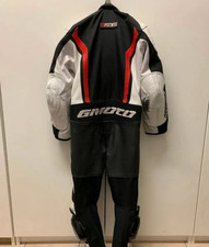 tuta da moto 146cm Bambino Gimoto  peewee bianco/nero pelle e tessuto