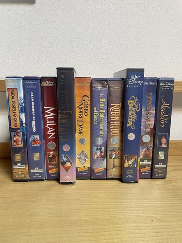 Lotto vhs walt - walt, disney