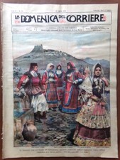 La Domenica del Corriere 16 Aprile 1899 Sovrani in Sardegna Lemaître Olanda Aja