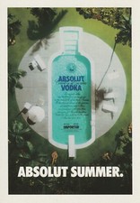 C4 - Cp Cartolina Pubblicitaria Promocard Absolut Vodka 98 - SUMMER -  Fg Nvg