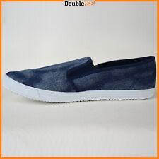 Scarpe da Uomo in Jeans Slip On Mocassini Basse Eleganti Comode Senza Lacci Blue