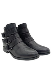 GUESS Stivaletto con zip Donna Scarpina di lana Taglia IT 40 nero stile casual