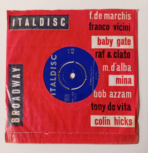 Mina italdisc broadway ep - italdisc-broadway,