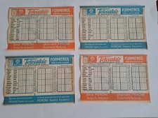 4 schedine totocalcio VINTAGE 