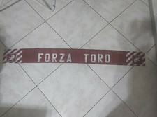 SCIARPA VINTAGE ANNI 80 NO ULTRAS "FORZA TORO" RASO 