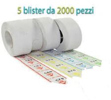 Rotoli Numeri Elimina code 5 x2000 pz Etichette per piantana Eliminacode Rondine