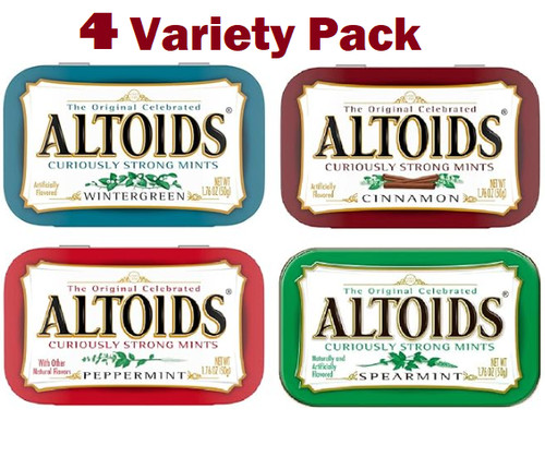 Altoids curiously strong - curiously,