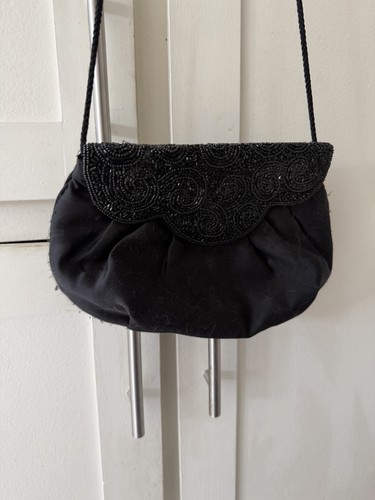 Borsa sera vintage nera - borsa, con