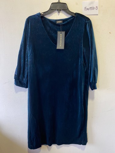 Abito midi velluto - in, teal