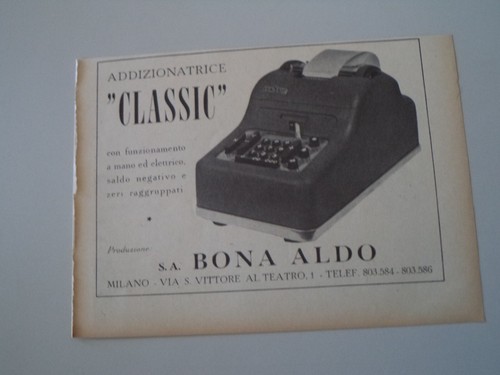 Advertising pubblicità 1953 - advertising,