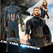 Costume cosplay Avengers 3 Steven Rogers Capitan America costume body zentai