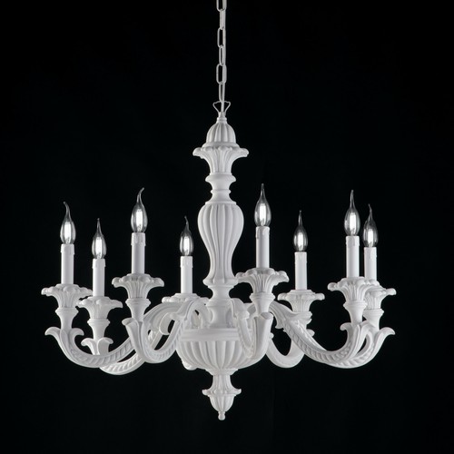 Lampadario legno bianco - lampadario, in