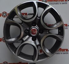 4 cerchi lega nuovi 500 punto panda delta 4x98 r15 antracite diamantato lt000107