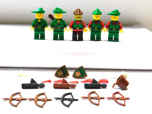 Lego personaggi robin hood - 5x,