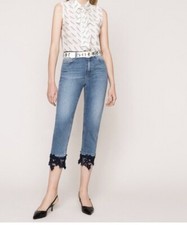 Twin Set jeans con pizzo tg.48