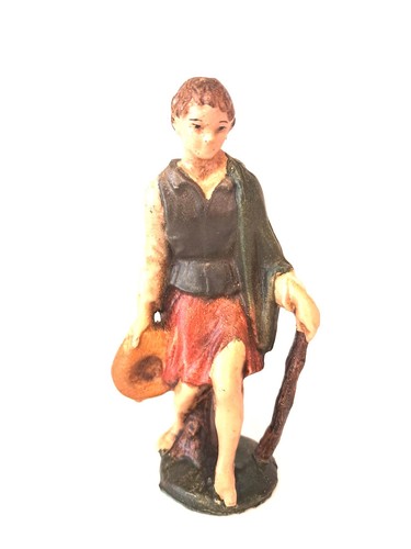 Statua pastore con bastone - con, e