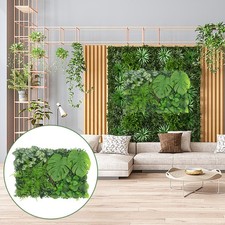  Pianta Artificiale Parete Giardino Rivestimento Finto Pannello Siepe Sfondo Verde