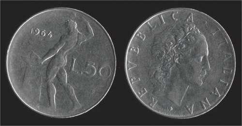 Lire 1964 vulcano italia - 50,