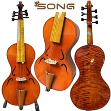 CANZONE 6 corde 15" viola da gamba,potente suono acero legno di abete #9446