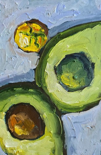 Quadro olio avocado fresco - olio,